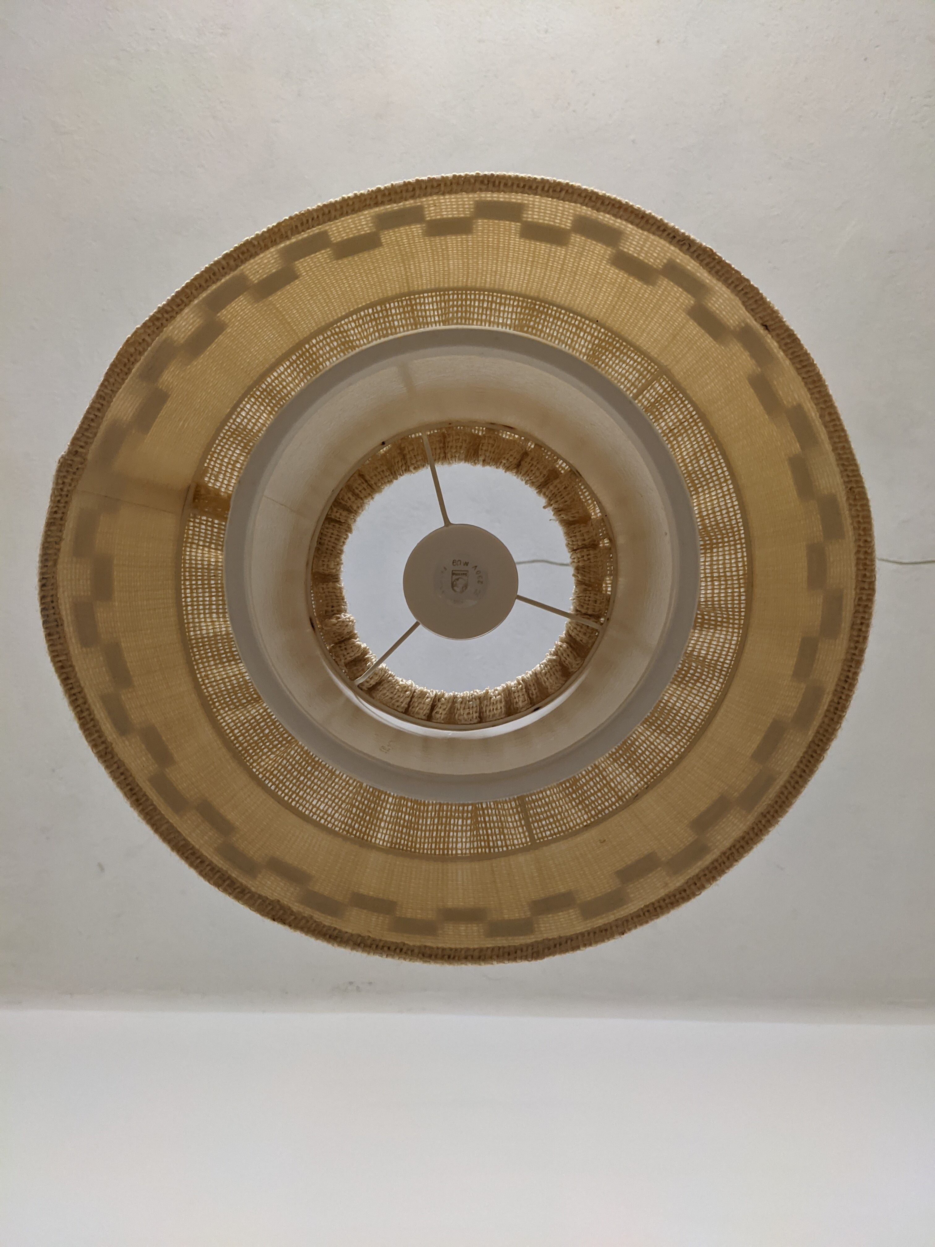 Wool and wood hanging lamp 60/70