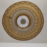 Wool and wood hanging lamp 60/70