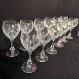 Twelve water glasses from baccarat cristallerie