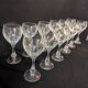 Douze verres à eau de la cristallerie baccarat