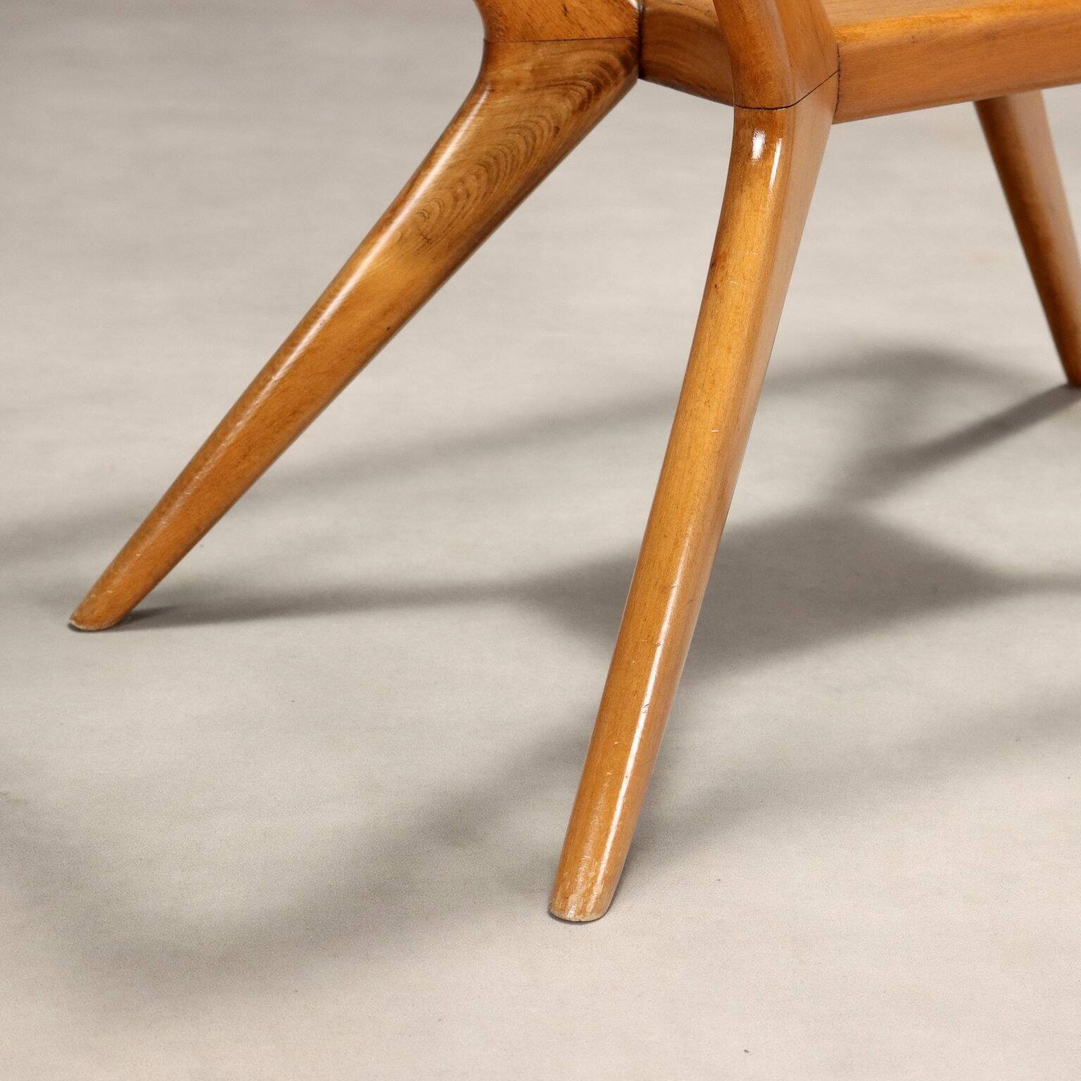 Table basse rectangulaire vintage en bois et verre, design italien des années 60