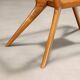 Table basse rectangulaire vintage en bois et verre, design italien des années 60