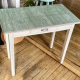 Small vintage farmhouse desk table 1960