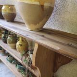 Antique solid wood wall shelf