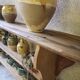 Antique solid wood wall shelf