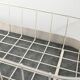 Scandinavian oval planter in metal and teak