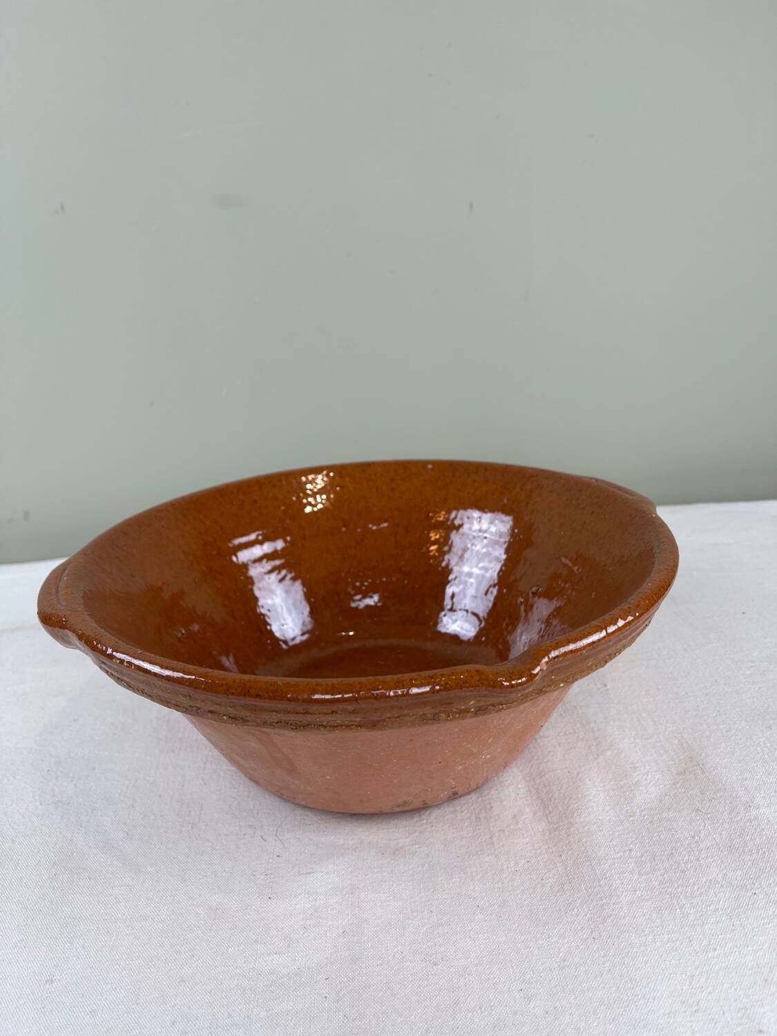 Brutalist terracotta bowl