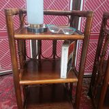 Pair of vintage rattan bedside tables