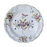 Earthenware plate decoration flowers
