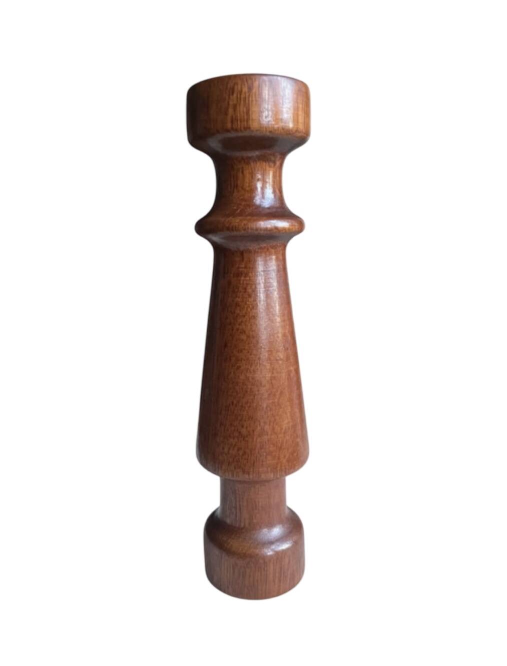 Bougeoir bois tourné de style scandinave
