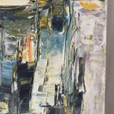 Main Street, knife technique, signed M Attal 1974