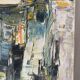 Rue Principale, technique au couteau, signée M Attal 1974