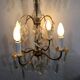 Chandelier 4 lights bronze and tassels