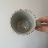 Set of vintage Duncan Ceramics glazed stoneware mugs made in Scotland Style