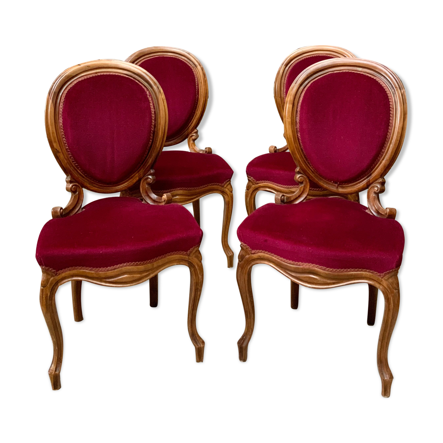 4 medallion chairs