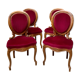 4 chaises médaillon