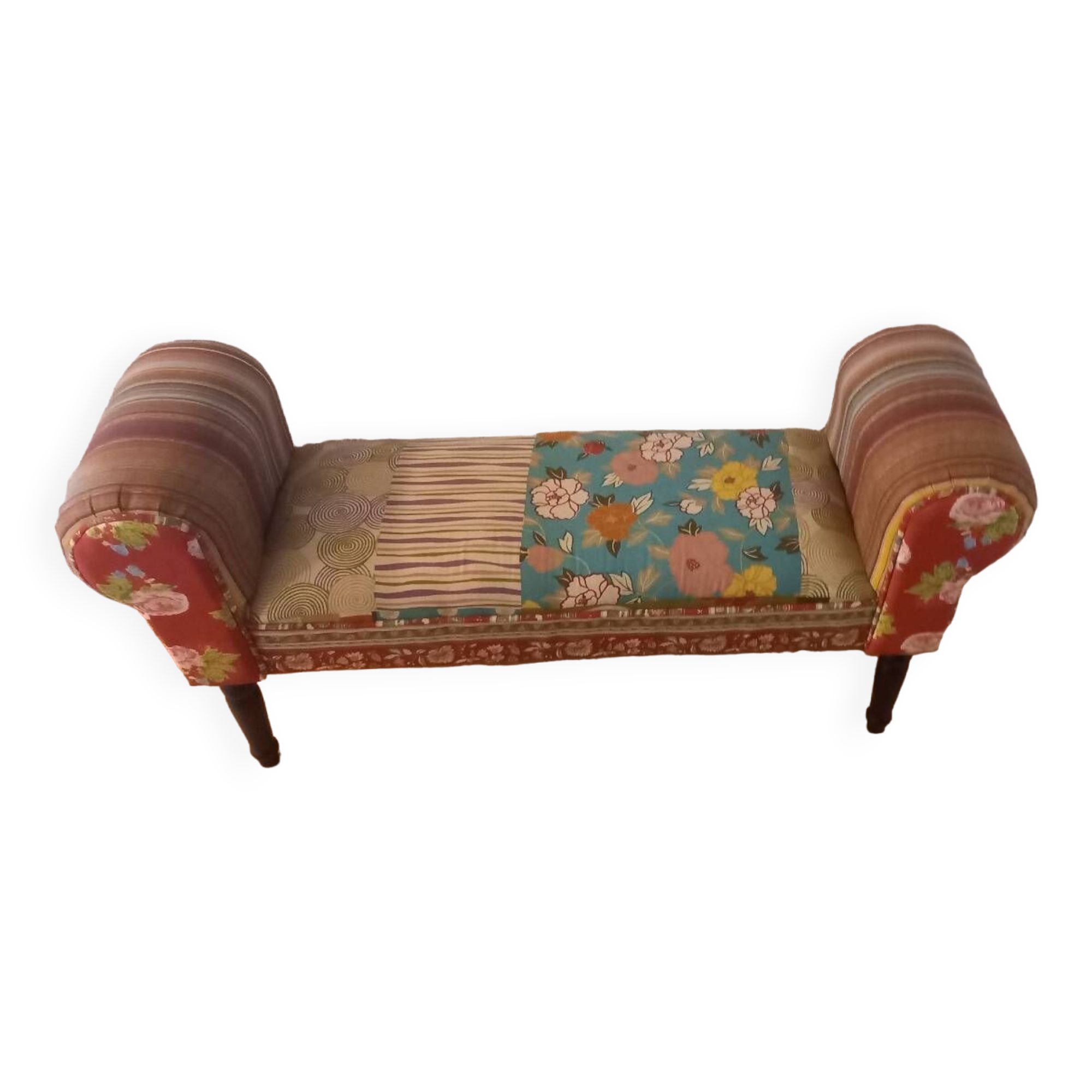 Bohemian chic decorative bench/end of bed