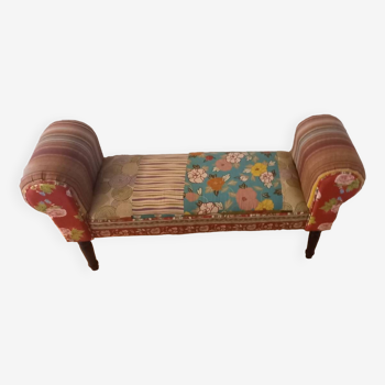 Bohemian chic decorative bench/end of bed