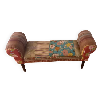 Bohemian chic decorative bench/end of bed