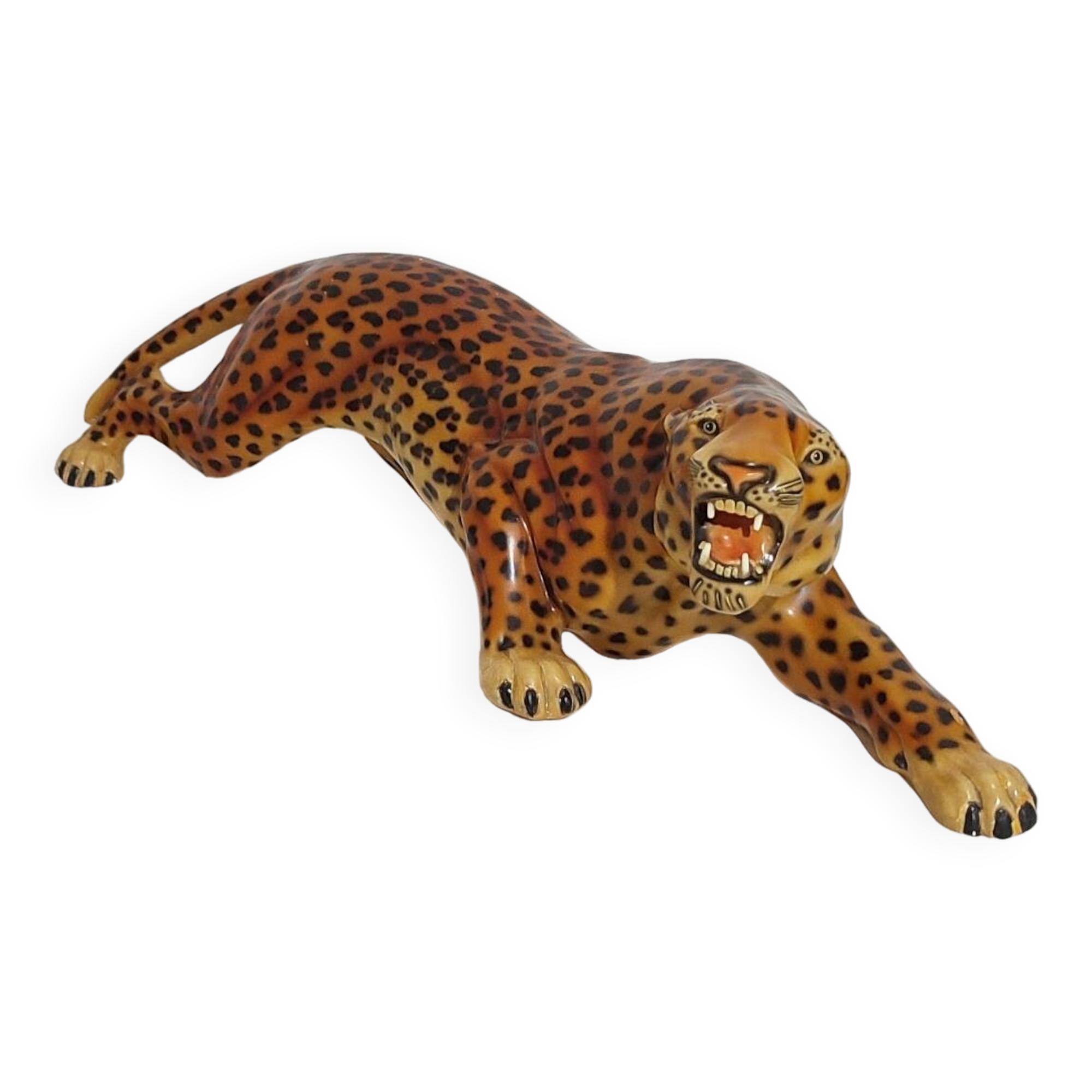 Tigre de cerámica. España, 1970s.