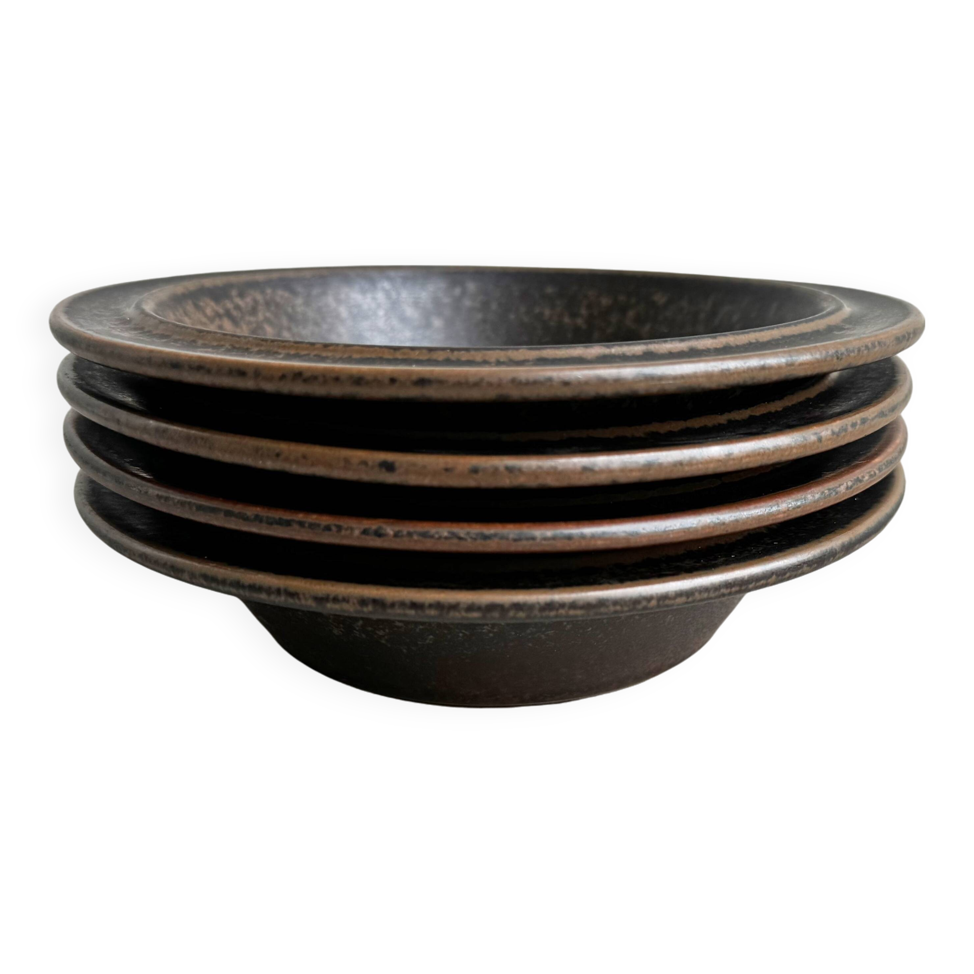 Set of 4 Vintage Ruska bowls by Ulla Procopé for Arabia Finland
