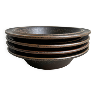 Set of 4 Vintage Ruska bowls by Ulla Procopé for Arabia Finland