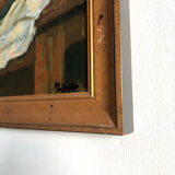 Still Life, signed, 90s , golden frame