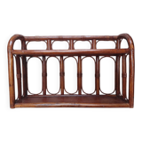 Vintage rattan wall shelf