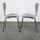 Set of 4 original grey Fritz Hansen butterfly chairs from 1984 Danish design