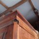Antique mid-19th century pitch pine cabinet