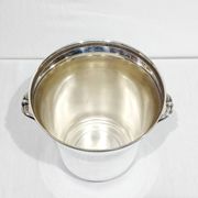 Seau à champagne en métal argenté, décor godrons