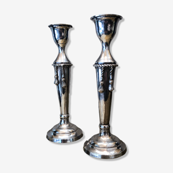 Pair of candle holders, twentieth century