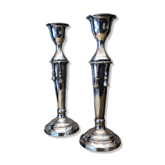 Pair of candle holders, twentieth century