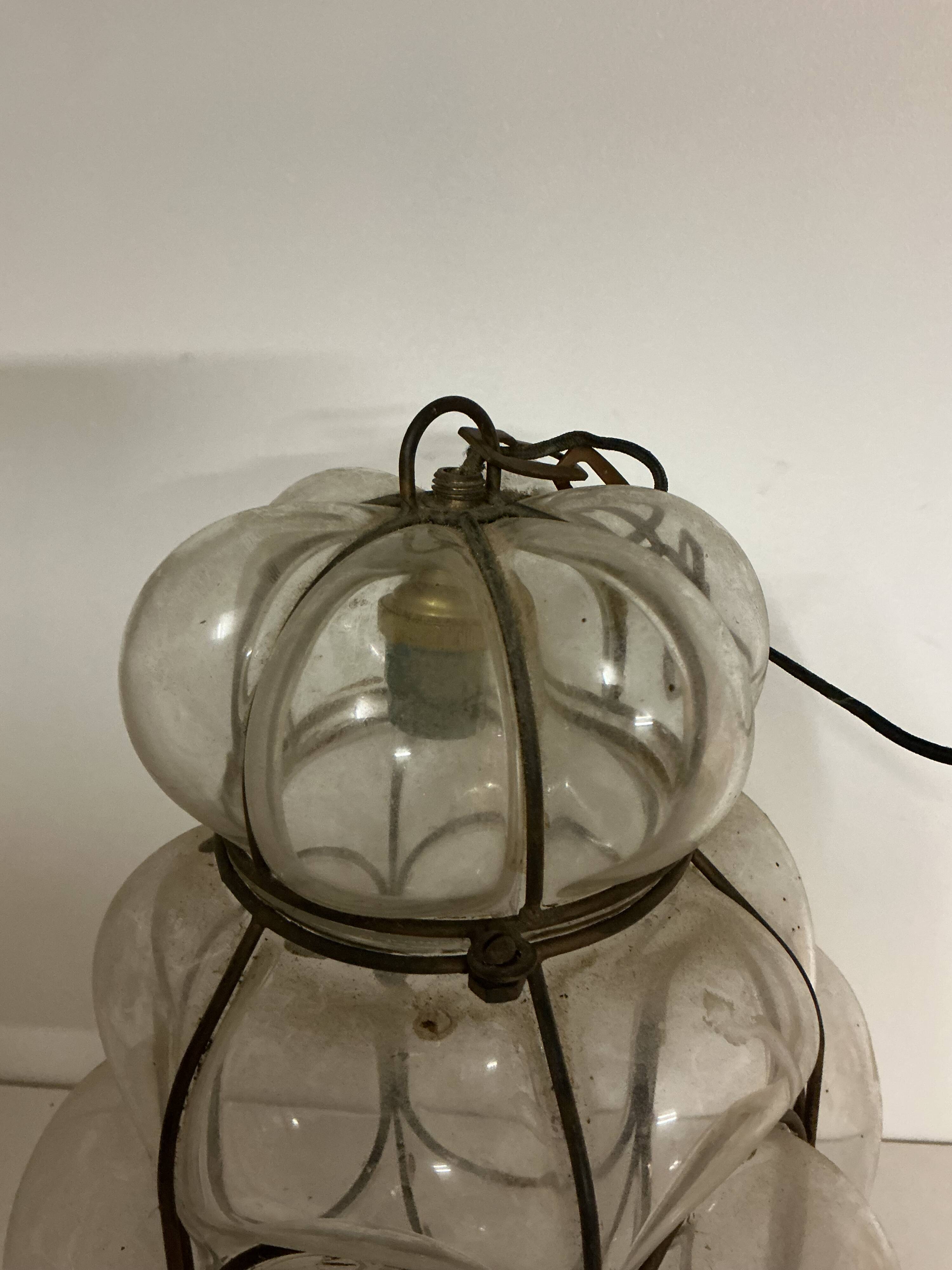 Venetian suspension - blown glass - Murano