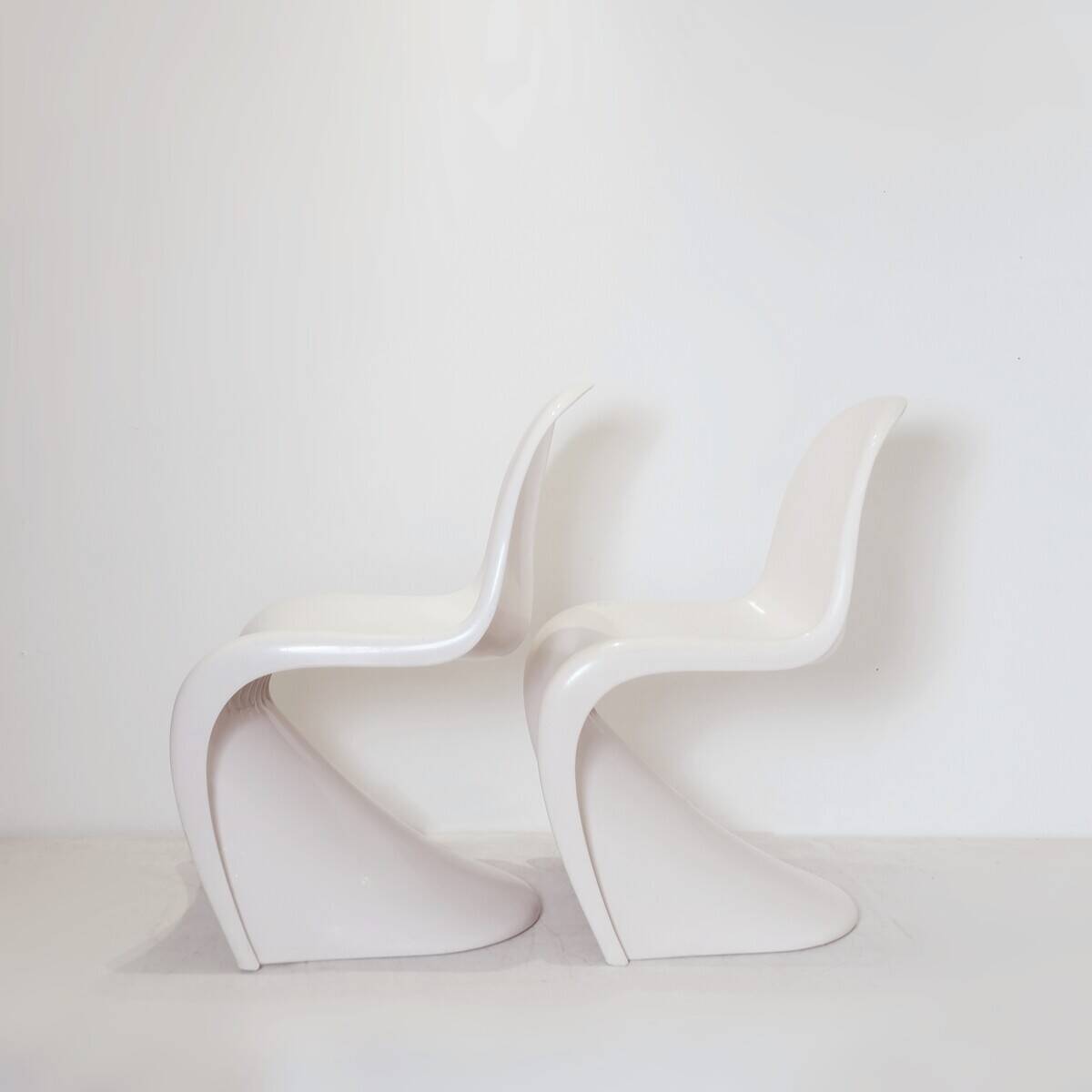 Two Panton chairs by Verner Panton for Herman Miller, 1970s, sold individually.
