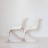 Two Panton chairs by Verner Panton for Herman Miller, 1970s, sold individually.