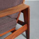 Arne Wahl Iversen lowback chair for Komfort, Denmark 1960