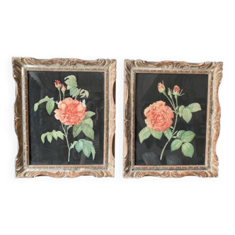 Pair of chromolithographs and Montparnasse frames, 1920