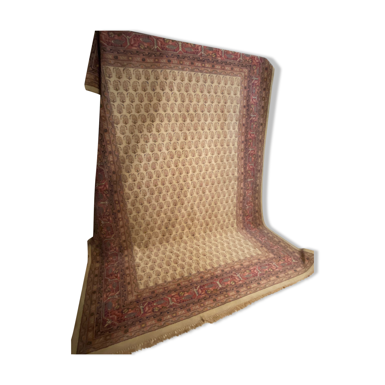 Oriental wool rug entirely handmade