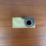 Klaus Lehmann, postmodern brutalist German pottery, sculpted column vase, 1981, ceramic