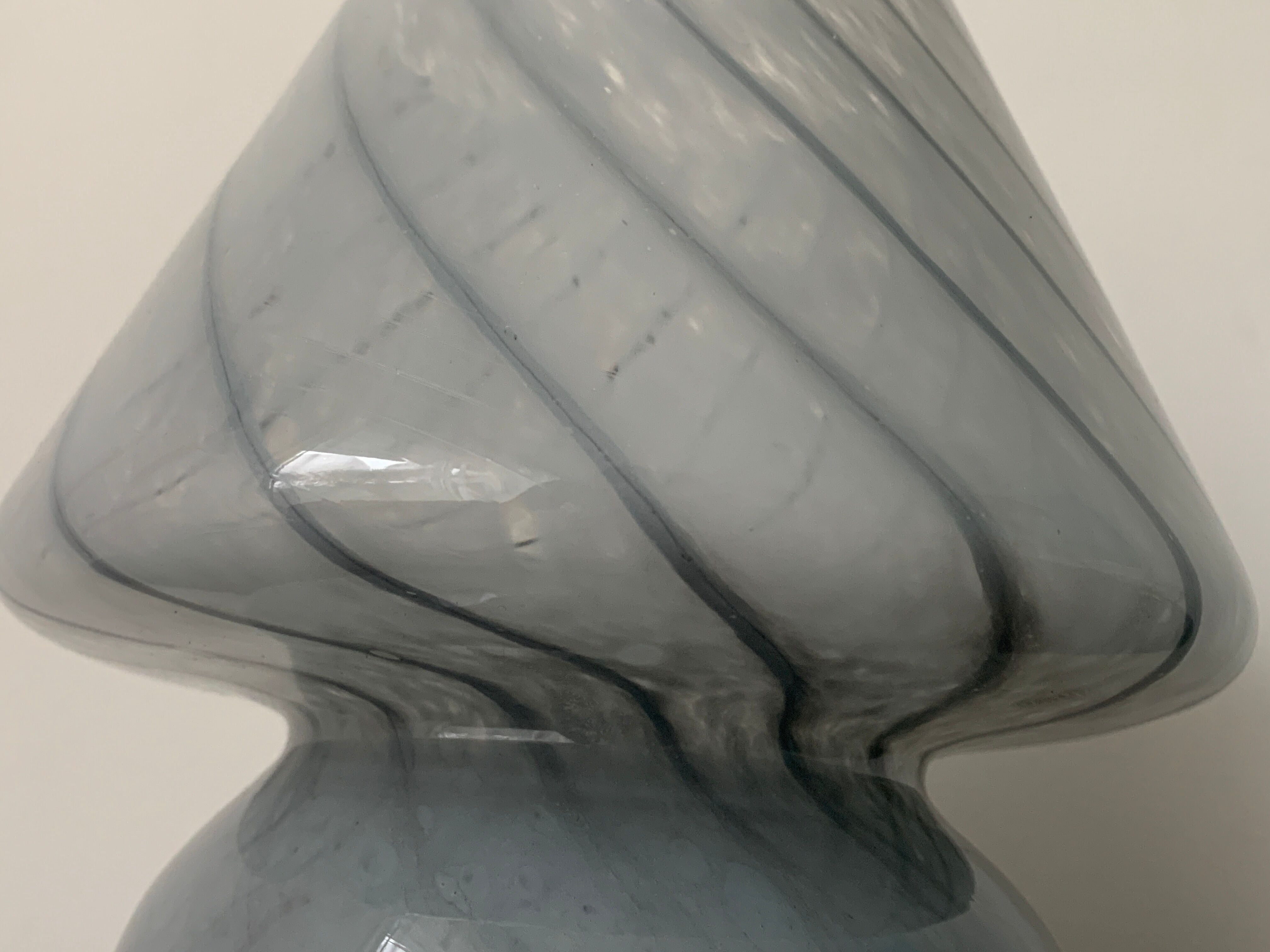Lampe champignon en verre de Murano, 1980