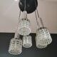Lustre en verre et chrome par Massive Belgium