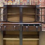 1930s English Art Deco oak buffet