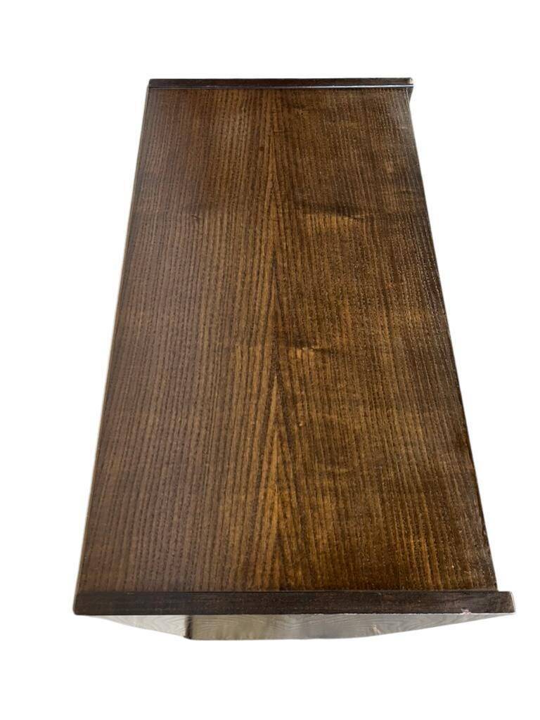 Vintage wooden shoe cabinet / drop-leaf furniture