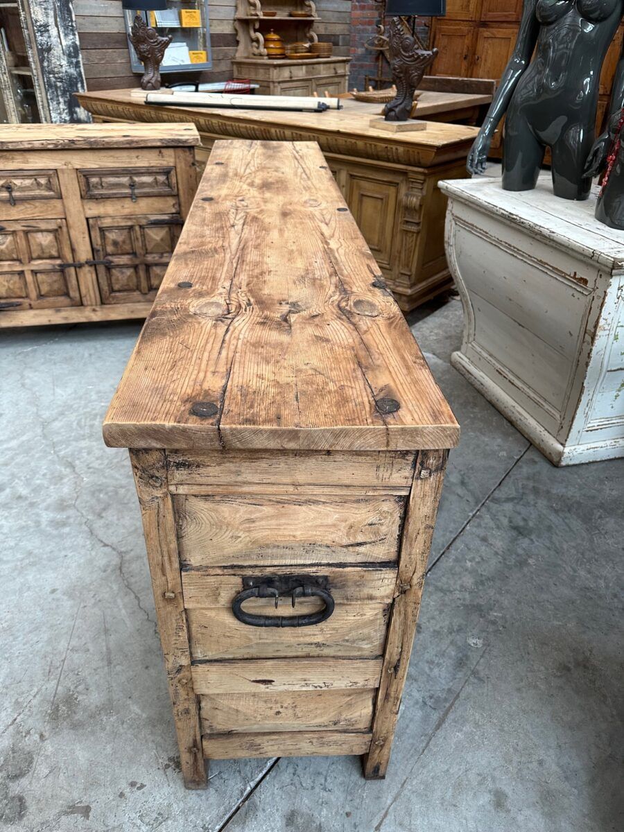 Pair of brutalist sideboards