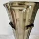 Vase cornet 1930 Art Deco verre fumé