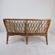 Mid-Century Italian Rattan & Bamboo Settee, ca. 1970