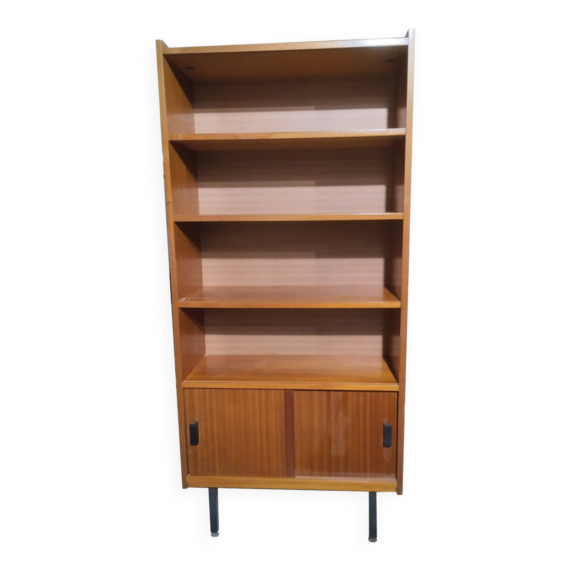Bibliothèque vintage années 60. Plaquée teck