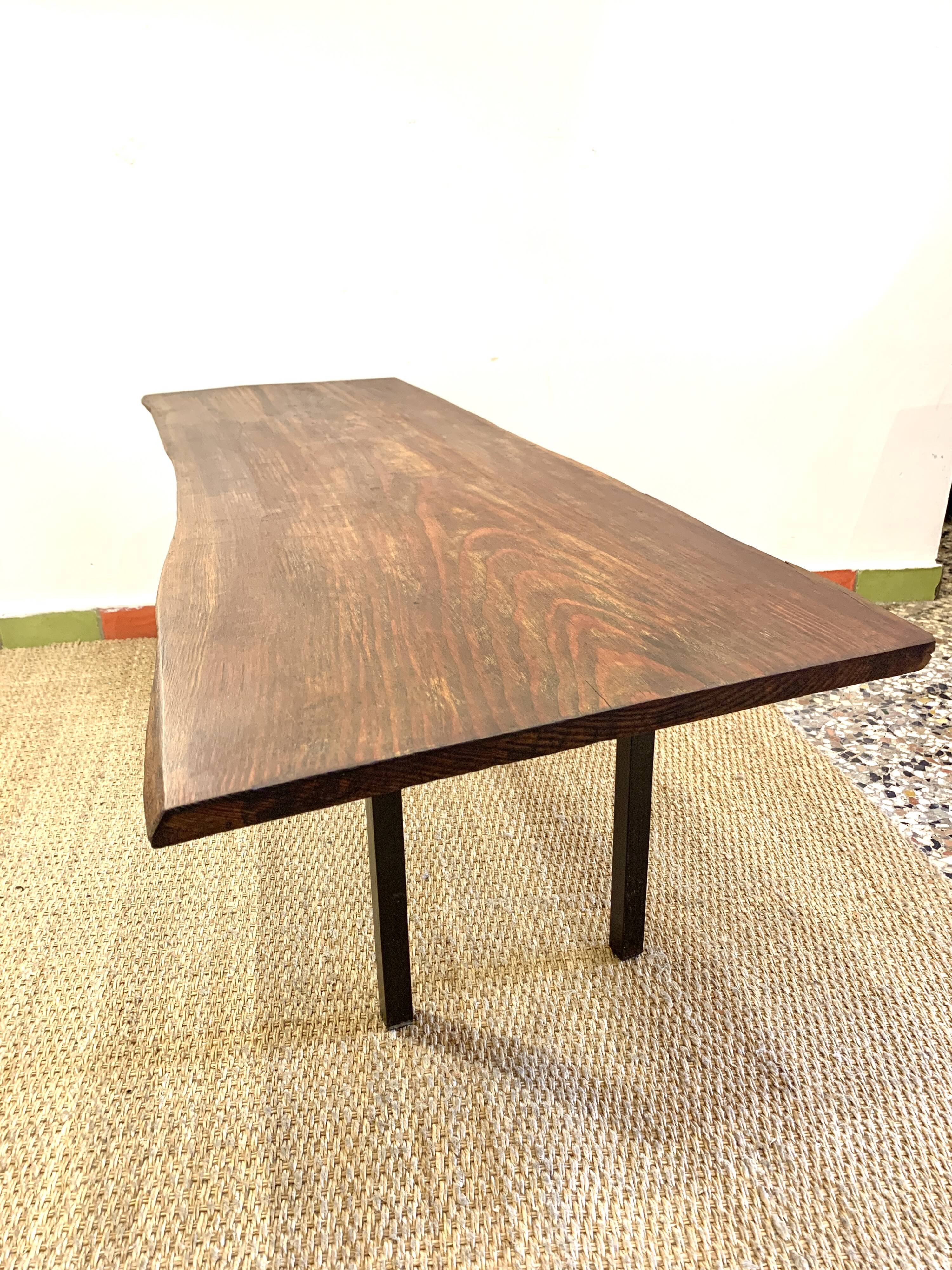 1950 free-form wooden coffee table