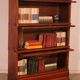 Globe Wernicke Library in mahogany, consisting of 3 pieces.
